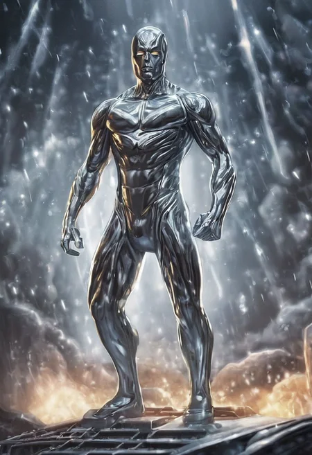 Silver Surfer from the DC comic book