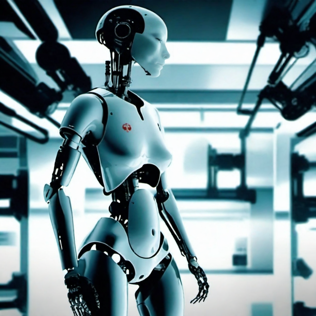 Allisfulloflove1024, robot, full body,  high technology cyberpunk background, highly detailed, photography, ultra sharp, film, bokeh, professional, 64k  <lora:lcm_lora_sdxl:1> <lora:add-detail-xl:1.5> <lora:Allisfulloflove1024:0.8>