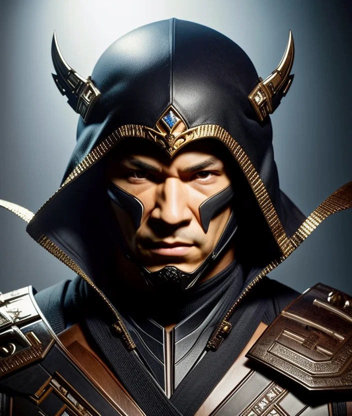 solo mid shot portrait photo of a fighter from mortal kombat
dark fantasy background, charming smirking
by Igor Morski and David Wiesner ultra realistic highly detailed intricate photorealistic analog style photograph sharp focus on eyes, cinematic lighting