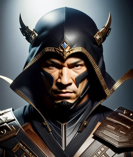 solo mid shot portrait photo of a fighter from mortal kombat
dark fantasy background, charming smirking
by Igor Morski and David Wiesner ultra realistic highly detailed intricate photorealistic analog style photograph sharp focus on eyes, cinematic lighting