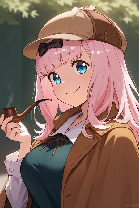 masterpiece, best quality, absurdres, safe
1girl, smoking pipe, holding smoking pipe, fujiwara chika, detective, smile
<lora:smoking_pipe_detective_il_1_d16:1>