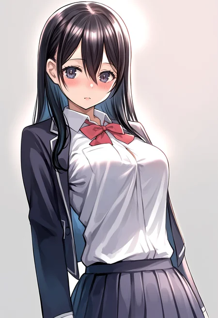 score_9, score_7_up,source_anime,rating_explicit,uncensored,anatomically correct,best perspective BREAK
<lora:nananeusuro3:1> nananeusuro3
1girl, blush, black hair, long hair, hair between eyes, school uniform