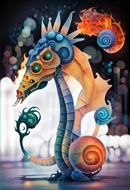 a fire breathing dragon, minimalist