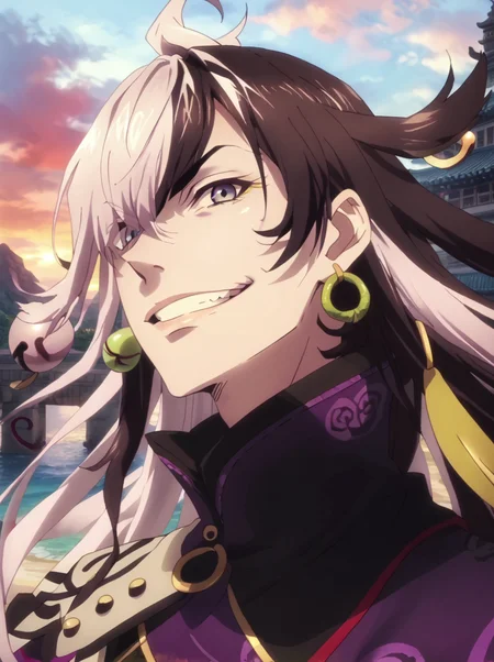 detailed background, shiny skin, posing, rating safe,
<lora:fatego.pony:1>,
fatego, douman,