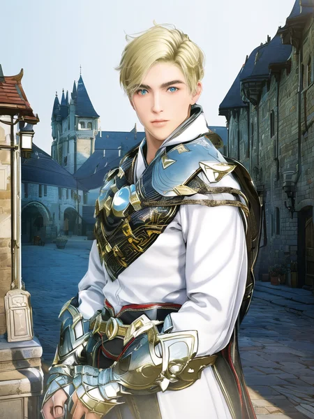 BDOboy, 1boy, intense angle,
(cowboy shot:1.54), (extremely detailed CG unity 8k wallpaper, masterpiece, best quality, ultra-detailed, best shadow, volumetric lighting), (beautiful detailed face, beautiful detailed eyes), High contrast, (best illumination, an extremely delicate and beautiful),
mksks style, detailed background, medieval, castle, outdoors,