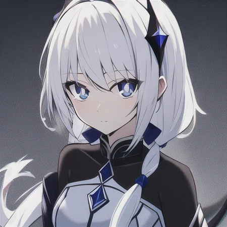 masterpiece, best quality, anime girl, Kafu, looking at viewer, modeling, {{{{{{masterpiece}}}}}}, white hair, blue eyes, diamond shaped hairclip