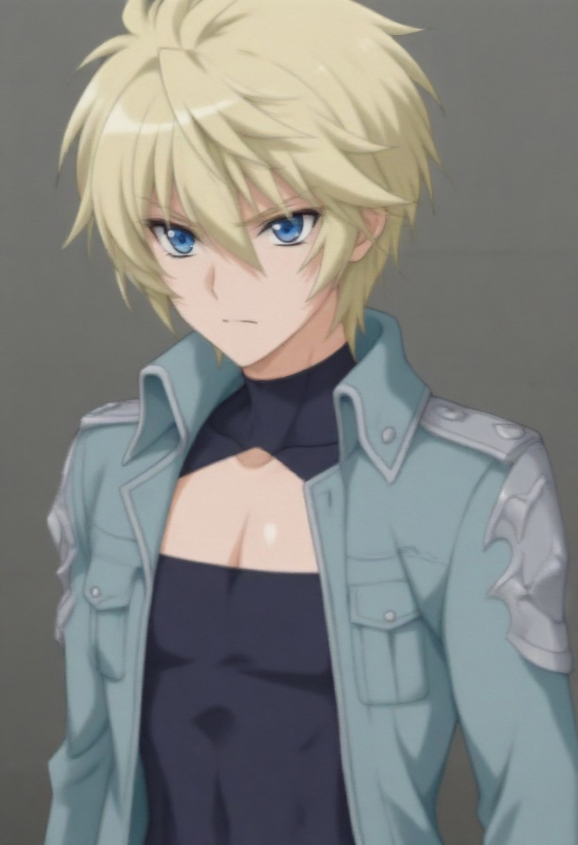 masterpiece, best quality, amazing quality,,, shiny skin,,,,,, <lora:Esther_Elhous_ill_v1.0:1> esther_elhous\(srw\),blue eyes , blonde hair, yellow hair,tsurime, military uniform,open jacket,