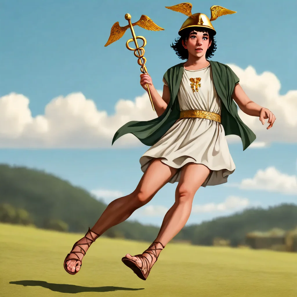 Beutifuul girl goddess, amazing photo, full body, pestatos, straw, dark green, solo, short hair, shirt, black hair, 1girl, hat, jacket, outdoors, blurry, roman costume, blurry background, thick eyebrows, helmet, sideburns, realistic, caduceus insignia, pestatos, h_mercury, petasos, headgear, talaria, caduceu<lora:Mercury:0.7> m_hermes, solo, male focus, 1girl, caduceus, helmet, sandals, petasos, headgear, full body, holding, realistic, cloud <lora:Mezzotint_Artstyle_for_Flux_-_by_Ethanar:0.5> <lora:perfection style v2d:0.7> <lora:CPA:0.5>anime style
