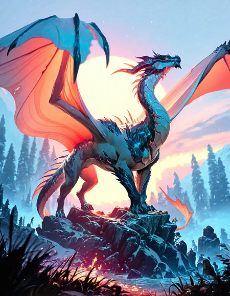fantasy art, painting, masterpiece, best quality, newest, absurdres, highres <lora:Dragon_collection_for_Illus:1>exotic dragon, subsurface scathering, depth of field, skin pores, detailed skin, masterpiece, best quality, newest, absurdres, highres, feeling, impact, very awa, dim lighting, sidelighting, skindentation, amazing quality, scenery, very aesthetic, newest, volumetric lighting, blending, <lora:add-detail-xl:1> <lora:cfg_scale_boost:1> <lora:sdxl_enhance:1> <lora:spo_sdxl_10ep_4k-data_lora_webui:1>