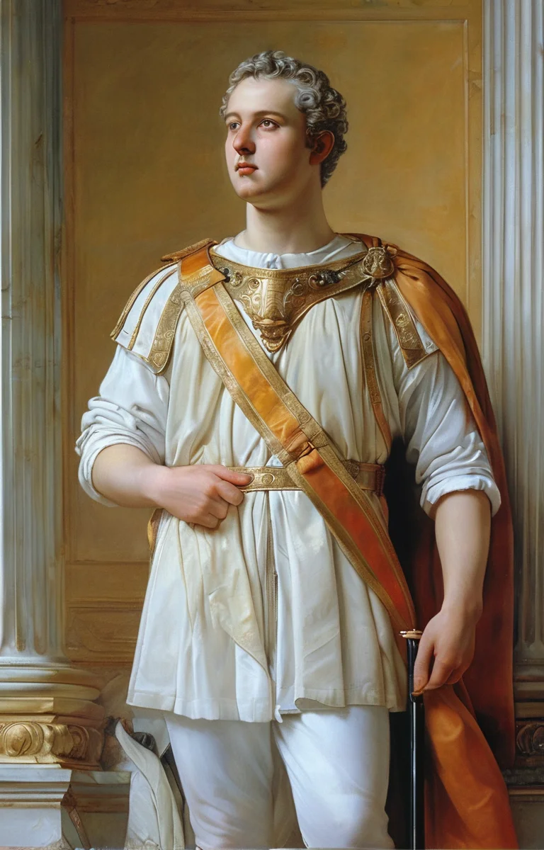 masterpiece,best quality,<lora:tbh355-sdxl:0.6>,illustration,patten of Neoclassicism, portrait of noble man