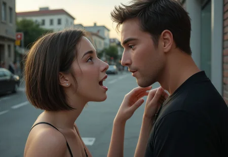 A heartfelt, ultra-detailed reunion between a 1boy and 1girl, both in their late 20s, seeing each other for the first time in years. The moment is filled with deep emotion—joy, nostalgia, and the weight of time.
The woman is petite, with dark short hair, a small waist, and pronounced curves, her expression glowing with happiness yet touched by the quiet wisdom of experience. The man, a bit taller with a slim frame, mirrors her emotions, his face revealing both delight and the burdens of his journey. Their professions remain a mystery, but their postures and subtle details hint at lives filled with responsibility.
Set against a softly blurred, atmospheric backdrop—perhaps a bustling city street, a quiet park, or a familiar café—the world fades behind them as they reconnect. Their gazes lock, emotions conveyed through delicate body language and nuanced facial expressions, capturing the beauty of a long-awaited reunion.
Cinematic lighting, ultra-realistic facial details, emotional storytelling, warm and intimate atmosphere, expressive eyes, natural pose, SFW.