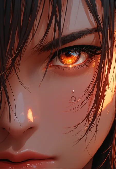bv-anibrush. A close-up shot of a stunning beautiful young woman in photorealstic style. The scene is ethernal., <lora:bv-anibrush-v1-flux.safetensors:1.0:1.0>