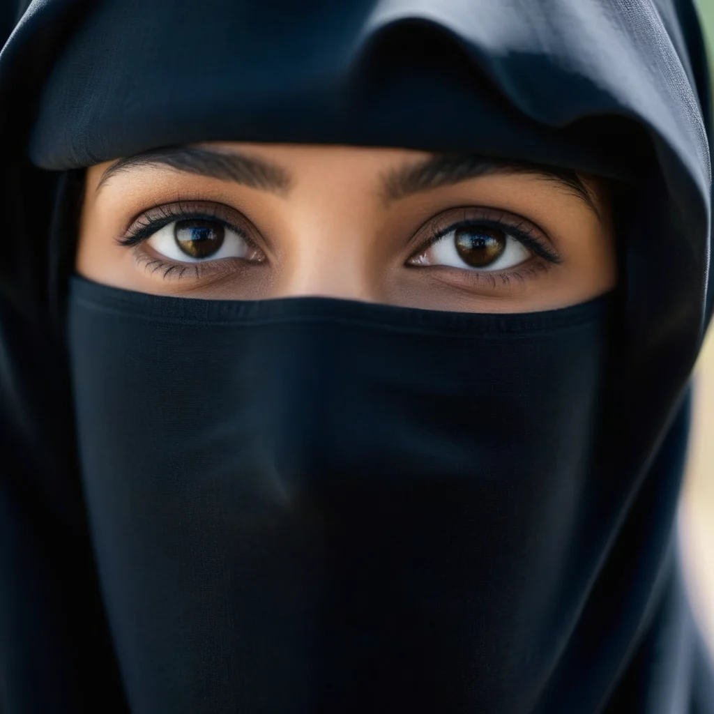 cinematic film still of <lora:burqa:1>
a woman wearing a black niqÄb covering her face burqa style, shallow depth of field, vignette, highly detailed, high budget, bokeh, cinemascope, moody, epic, gorgeous, film grain, grainy