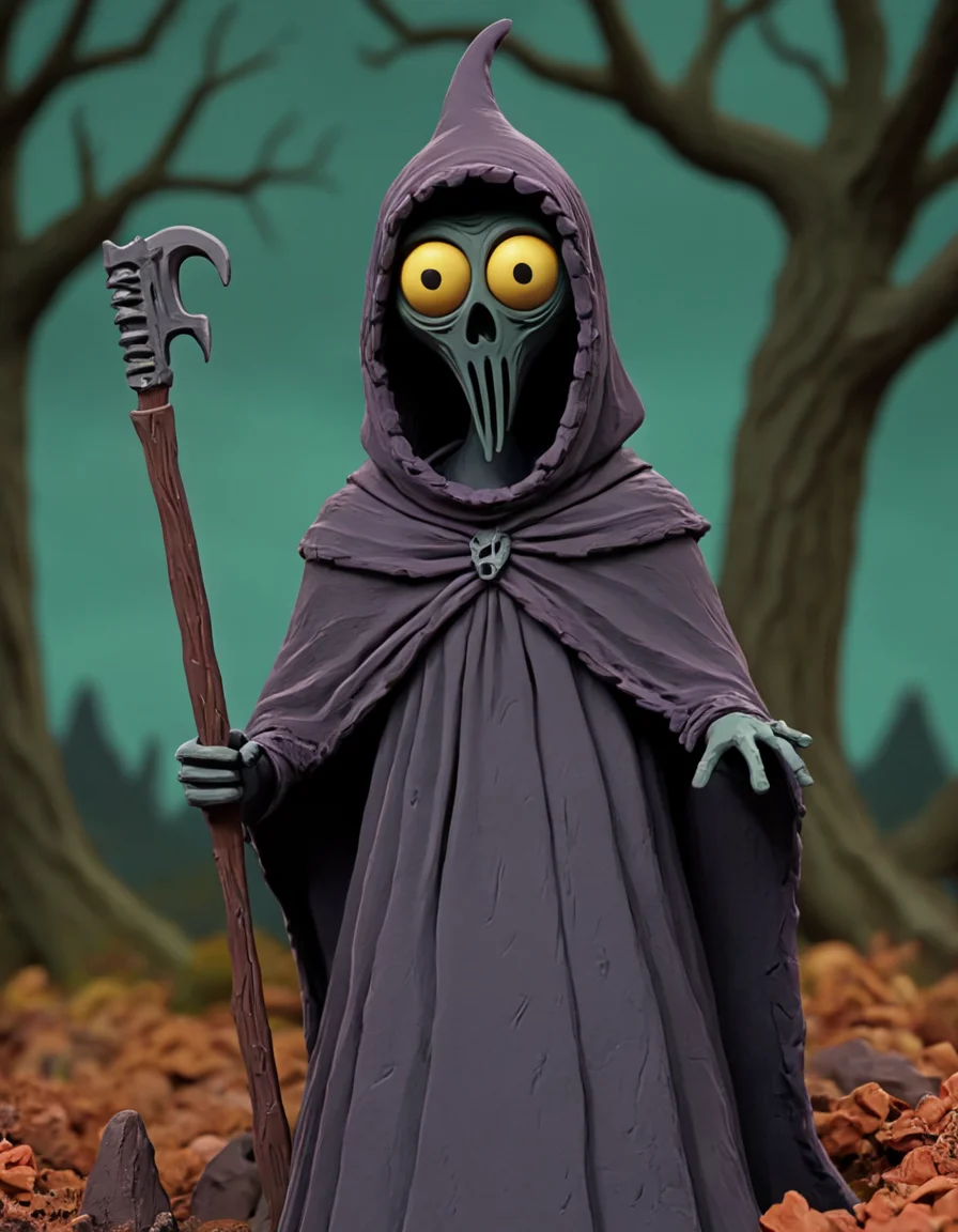 novuschroma51 style nazgul claymation <lora:novuschroma51 style_claymation:1>