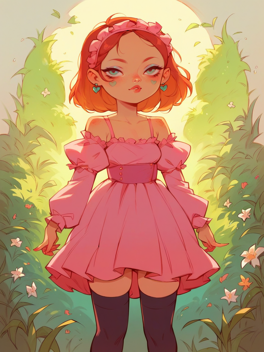 score_9, score_8_up, score_7_up, score_6_up,    <lora:stud10XLP_r2:1> stud10, 1girl, thighhighs, dress