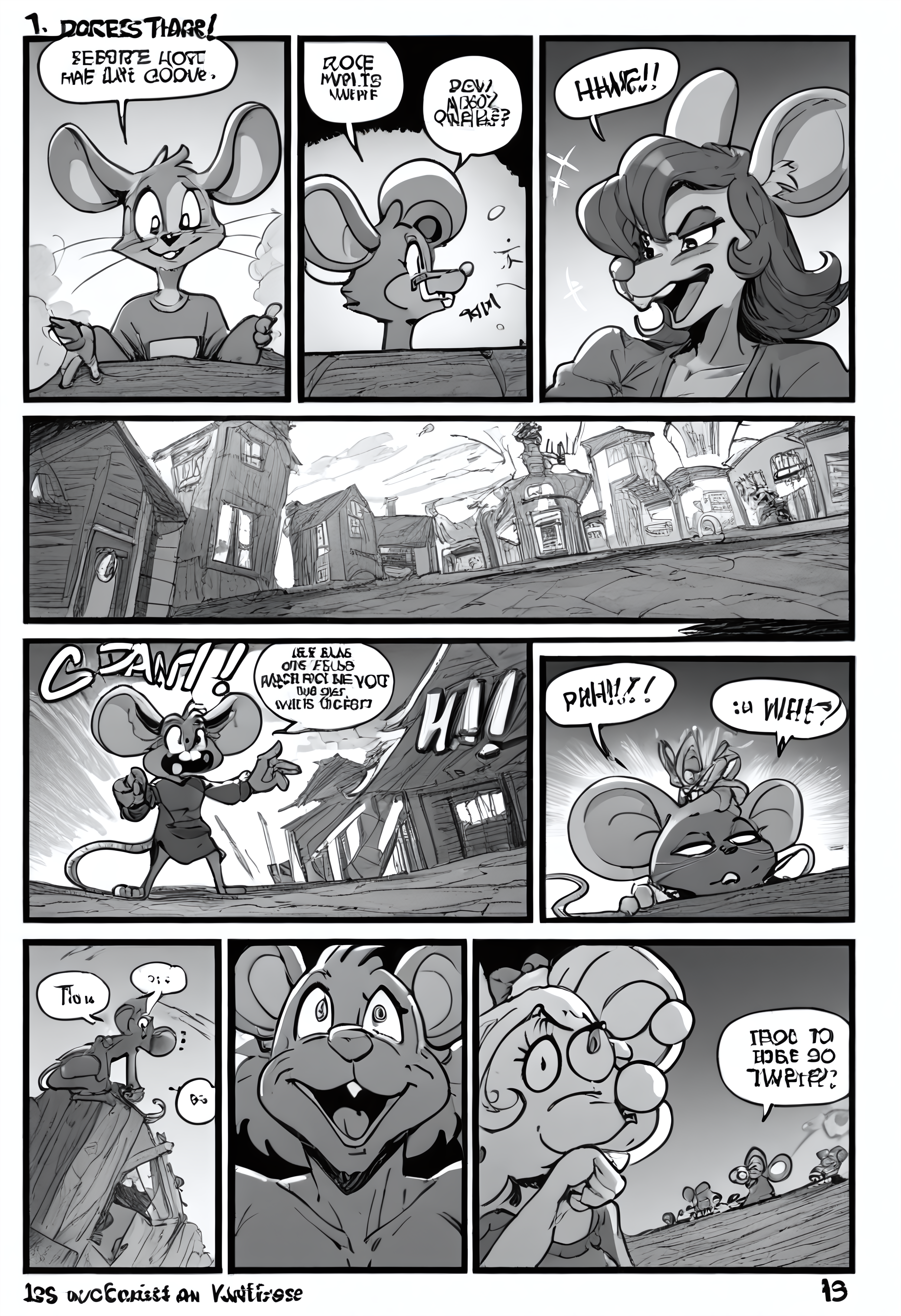 score_9, score_8_up, score_7_up, derpibooru_p_95, sachasketchy_style, english text, greyscale, monochrome, mouse ears, comic, animal ears, hetero, <lora:Styles\Pony\Sachasketchy_Style_Pony_-_Snoodler_-_V2>