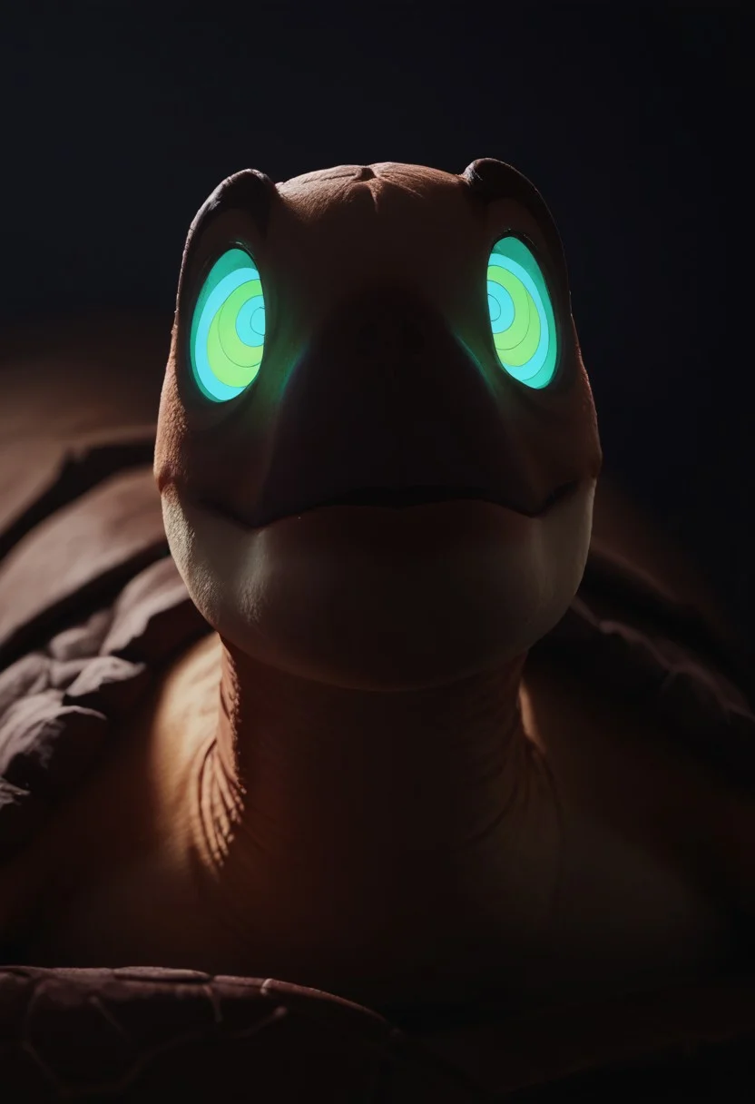 score_9, score_8_up, score_8_up, raw, (solo),
umigame, brown turtle,
facing viewer, full body, on stomach, animal focus, dutch angle, no glasses, mouth open, (((kaa eyes))), suprise, glowing eyes,
arcan3styl3v1, blurry background, depth of field, indoors, night, 43stl1ght1ng, low light, dramatic lighting, darkness, spotlight, eye lighting,