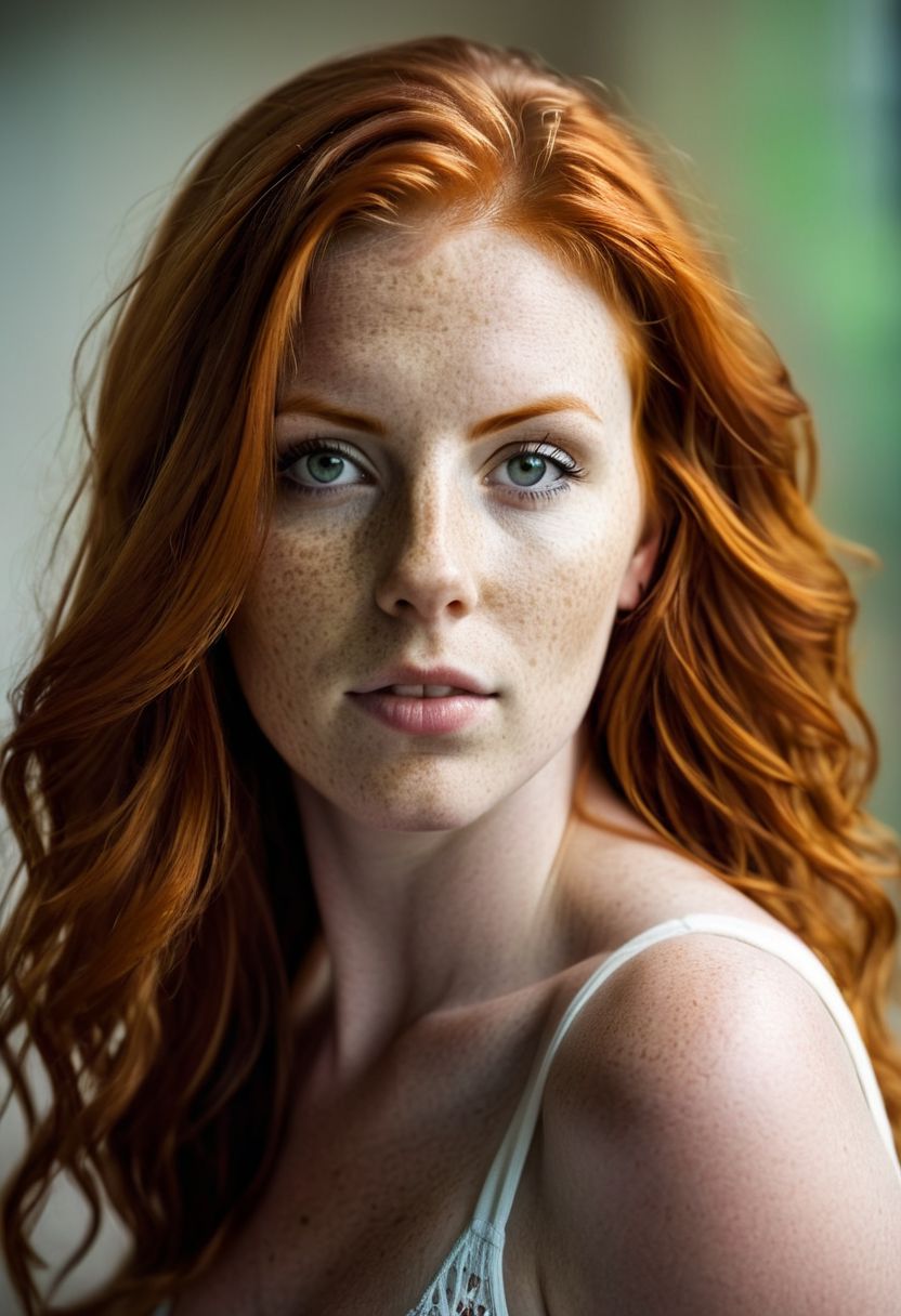 gorgeous 1girl 28yo,, Redhead,, 
amazing photograph, DSLR, 80mm Sigma f2, depth of field, intricate natural lighting,