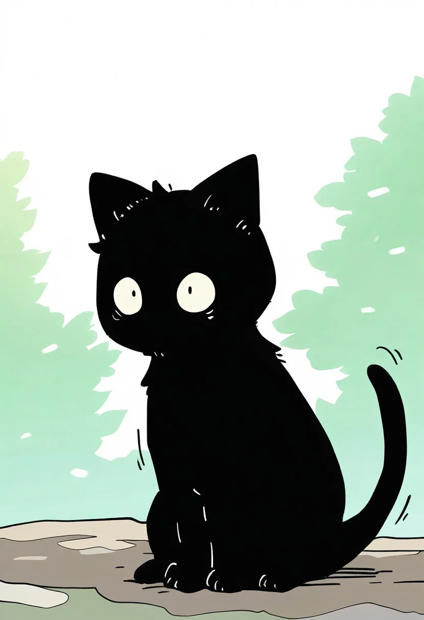 chii-kun \(seedyoulater\), naguru \(cyoroama\),
very awa, masterpiece, highres, absurdres, newest, year 2024, year 2023,
(cat:1.2), black cat, (no humans:1.1), scared, paws, fur, (cute:1.2), comfy, solo, scared, surprised,
tree branches, OO,
day, sunlight, sunrays,