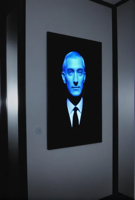 metaphysical style Analog photo of magic mirror in Fortune 100 CEO's executive office allowing them to see their personal egregore avatar looking back at them from the mirror dimension, chiaroscuro blacklight, deep blacks
<lora:LCM-LoRA-XL_V1:0.21>
<lora:SDXLHighDetail_v5:0.3>
 <lora:sdxl_photorealistic_slider_v1:1.2>  . surreal, eerie, uncanny, detailed