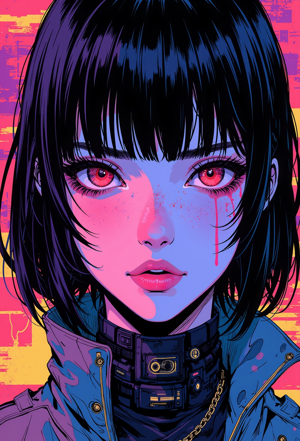 <lora:ck-nc-cyberpunk-V2-000013:0.35>, manga, anime, inksketch, vibrant digital illustration, A digital artwork in the style of cknc, upper body close up face shot of a mysterious cyberpunk wabi sabi woman,
S1n0z1ck style, A digital artwork in the style of bladerunner.
<lora:s1n0z1ck-flux-test-lora:0.3>
<lora:ck-Sommo-Concept-Art:0.6>
<lora:ck-shadow-circuit:0.3>
<lora:ck-MetalGearSolid:0.45>