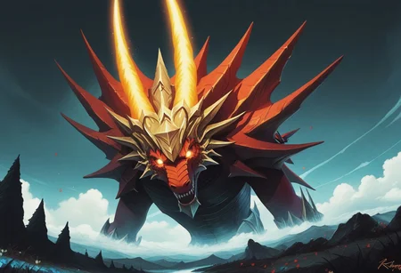 <lora:Kenva:1.0> score_9, knva, halftone effect,epic composition,stunning intricate details,glowing,dragons and horses,verdant mountains and rivers,heroes roam. masterpiece,best masterpiece,