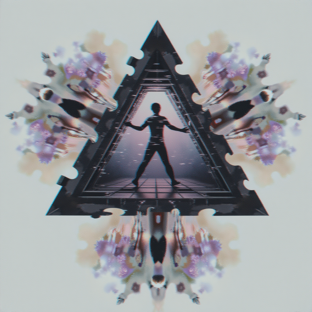 cinematic film still professional 3d model <lora:bfcc478d-f748-4500-a8ea-a96b5c398051.TA_trained:0.8> "glitchdreamcore, distorted human figure fragmented into triangular shards, digital trail overlay, pastel noise background with subtle grid lines, cinematic composition, dreamlike geometry",
"glitchdreamcore, circular motion of silhouettes in dance, smooth motion blur combined with ghosting effect, analog VHS grain texture, radial symmetry disrupted by subtle color shifts, soft white palette with hints of dust",
"glitchdreamcore, vertical collage of human limbs and torsos, sliced into rectangular strips with scanlines overlay, ghostly motion trails escaping from edges, grid alignment disrupted by slight warping, moody analog film texture",
"glitchdreamcore, surreal floating cube made of blurred faces and limbs, VHS static texture combined with warm tones, abstract motion within geometric form, subtle digital trail effect through gaps",
"glitchdreamcore, abstract pyramid of layered silhouettes, dark edges with fading motion blur, streaks of red and violet with scanlines overlay, analog film texture with slight metallic sheen",
"glitchdreamcore, a person running through concentric oval glitches, warped dimensions with desaturated blue haze, motion captured with subtle ghosting effect between steps, dynamic pastel palette with retro colors",
"glitchdreamcore, fragmented torso made of hexagonal panels, motion streaks escaping from edges disrupted by slight geometric warping, dreamlike cinematic shadows overlay, moody pastel grain with subtle neon highlights",
"glitchdreamcore, vertical staircase of cloned figures in dynamic action poses, glitch interference creating chaotic motion between steps, gray mist with retro purple tones and subtle scanlines overlay, soft lighting effect on the edges",
"glitchdreamcore, face exploding into pixelated spheres and blurred trails, floating geometry with ghosting effect through gaps, analog warping overlay combined with static texture, dark background with slight neon highlights",
"glitchdreamcore, symmetrical mirrored silhouettes framed in triangle borders, analog VHS disruption with subtle color shift effects, soft faded lighting combined with vibrant neon accents, surreal body repetition with dynamic motion" . octane render, highly detailed, volumetric, dramatic lighting . shallow depth of field, vignette, highly detailed, high budget, bokeh, cinemascope, moody, epic, gorgeous, film grain, grainy