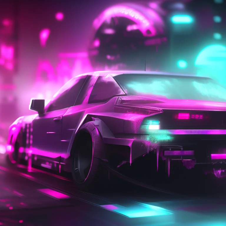 FFbF_effect, car cyber netic, mech, robot, fractal flame, cinematic, highly detailded