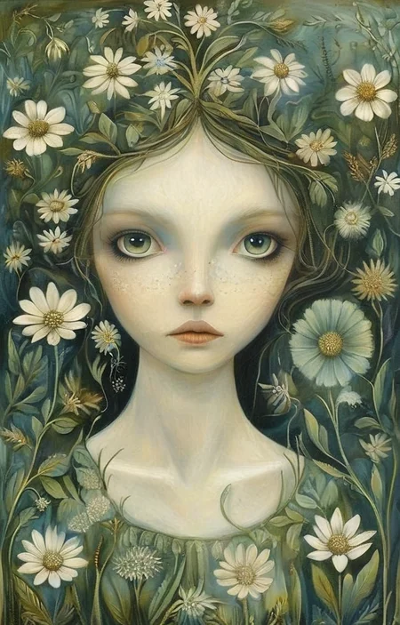masterpiece,best quality,<lora:tbh148-sdxl:1>,illustration,style of Amanda Clark, tile patten