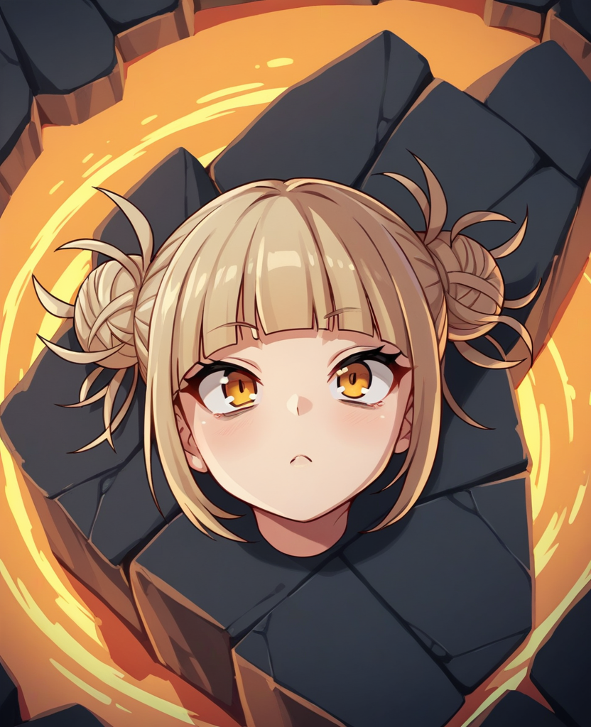 score_9,score_8_up,score_7_up,score_6_up,score_5_up,score_4_up,
BREAK
from above,only_head, head of himiko toga,looking up,outdoors lava ,sunshine,dutch angle <lora:sdxlpony_onlyhead-v2:1:lbw=1,0,1,1,0,0.2,1,0,1,1,0,0,0,1,1,0.2,0.2,0.2,0.2,0.2,0,0.2,0.2,0,0,0>
