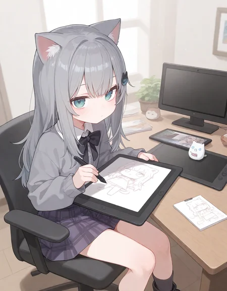 1girl, nachoneko, momoko \(momopoco\), sumiyao \(amam\), reel \(riru\), e-note, konnyaku \(kk-monmon\), ciloranko, ningen mame, wagashi \(dagashiya\), drawing tablet,
very awa, very aesthetic, masterpiece, best quality, amazing quality, absurdres <lora:dj_sloppa_ill_v2:0.1> <lora:nyaliaXLNBVP1lokrV6311P:0.1> <lora:n_XLNBVP1lokrV6311P:0.2> <lora:ricotte2:0.2> <lora:748cmXLNBVP1lokrV6311PZ:0.2>