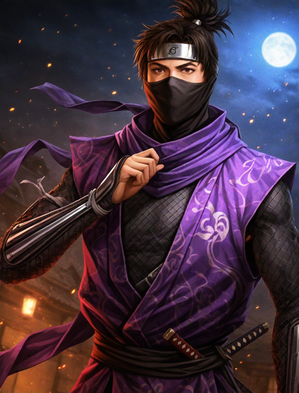 <lora:nobuyabo-style_XL_illustrious-noob_v1:1>nobuyabo style, 1boy, ninja, best quality, masterpiece, high quality,newest, absurdres, highres,incredibly absurdres ,<lora:NoobV065sHyperDmd:1>