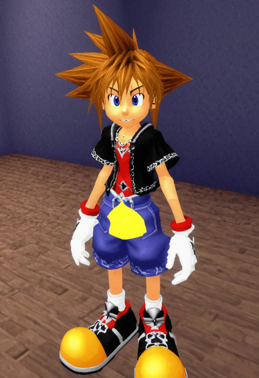 <lora:3D_Movie_Maker_XL:1.1> a screenshot from a 1990s VGA Kingdom Hearts game