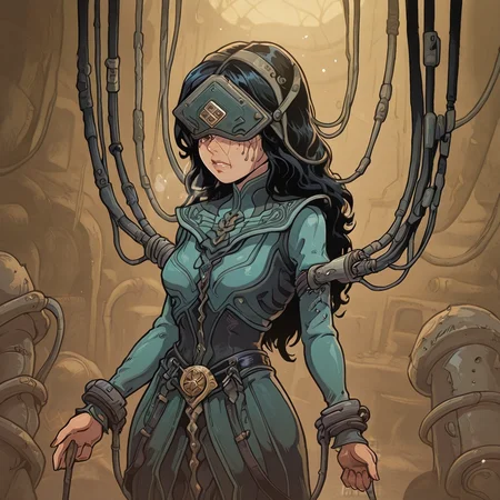 haunting breath stealing soul stirring refined story content <lora:Akabur_IllustriousV1:0.9670691925344662>akaburstyle <lora:ILDVNeve:1.1>DVNeve,black hair,long hair,brown eyes,tanned,BREAK <lora:sex machine_noobai_V1.0:0.9807863108505247>sex machine,restrained,bound,bdsm,stationary restraints,head-mounted display,tube,cable,blindfold,object insertion,sex toy,mind control,corruption,machine,forced orgasm excellent job amazing astonishing ð¥ð¥ð¥ ððð magnificent ð· unbelievable extraordinary breathtaking !!! detail extensive highly detailed sharp focus zPDXL3 zPDXLxxx sharp_LASCALAE ultra sharp focus <lora:500SharpCivitai_Lascalae:0.5819652846114407> BREAK <lora:zy_Detailed_Backgrounds_v1:0.43670524693665835> inner area of flower store decor midday elaborate immersive background rich cowboy shot dutch angle