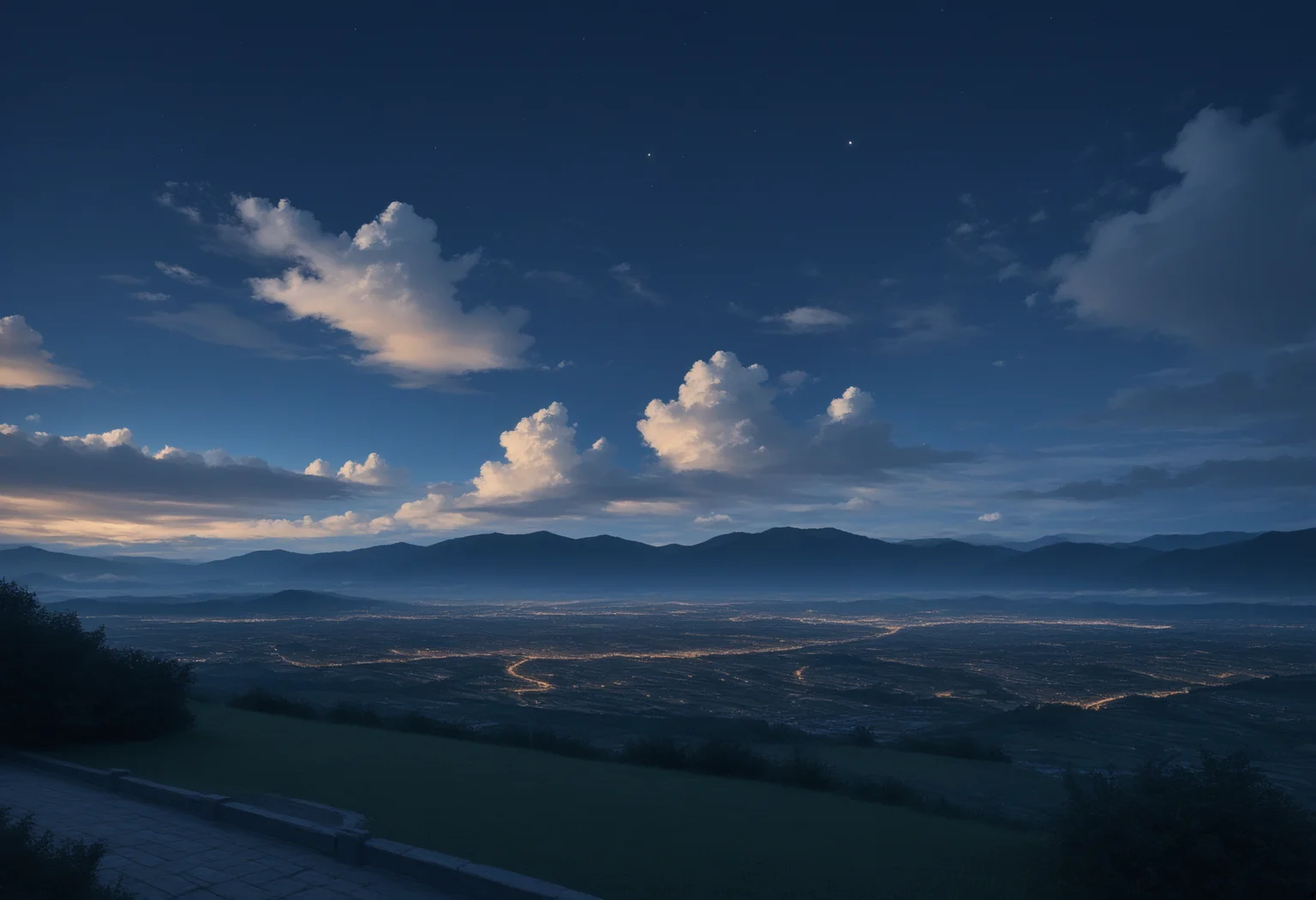 score_9, score_8_up, score_7_up, highly detailed, intricate detail, modern architecture, at night, cloud, hills, cloudy sky, night, high contrast, landscape, europe, source_cartoon, source_anime,
<lora:sc3nery:0.7>