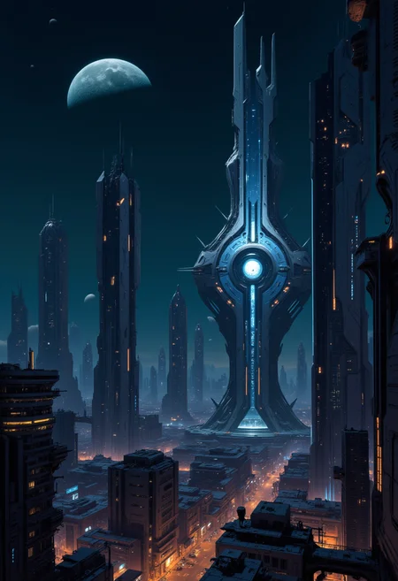 The Eastern Orthodox church in the futuristic megapolis at night. Slavic architecture. There is a moon in the sky.
<lora:artilands:0.5>,
<lora:Sci-fi_env_flux:0.5>,
<lora:FluxMythP0rtr4itStyle:0.5> mythp0rt,
