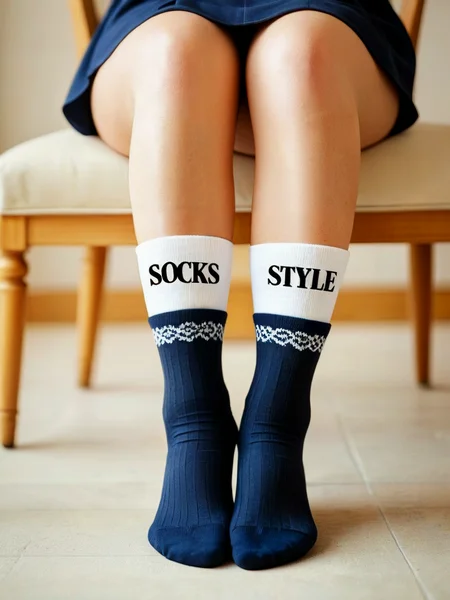 Fancy socks. Sign: (text: "Socks Style"). Sitting.
<lora:Socks01_CE_XL_300-OT:0.3> scksCE_style
<lora:TextTitle01a_CE_XL_300-OT:0.6> texttitle