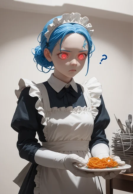 embedding:lazyup7, source_anime, end_tripwire_morph, neon, wires, cables, outlined with wires and neon, neon outlines, wire sculpture, neon wire sculpture, maid, hair made of glowing neon wires, confused, ? <lora:Trippy_Morph_Wires__Neon_by_Earth__Dusk:1> <lora:Challenge_Winnifier_2025-04:0>