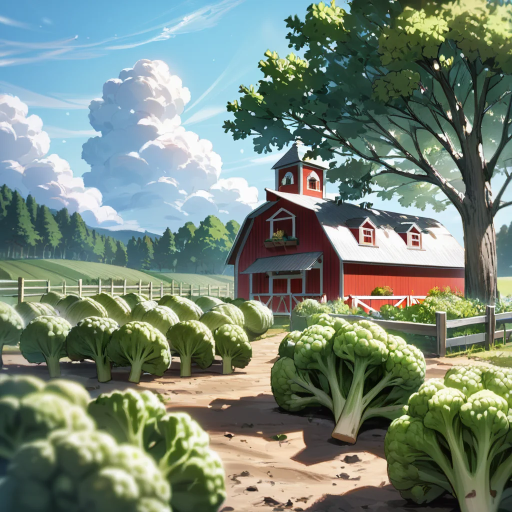 score_9, score_8_up, score_7_up, source_anime, masterpiece, best quality, perfect anatomy , very aesthetic , absurdres ,
outdoor,  harvesting many broccoli, farm, 
rating_safe, [rating_safe, rating_questionable, rating_explicit:100],  <lora:broccoli_3x3x3_sdxl:1>,