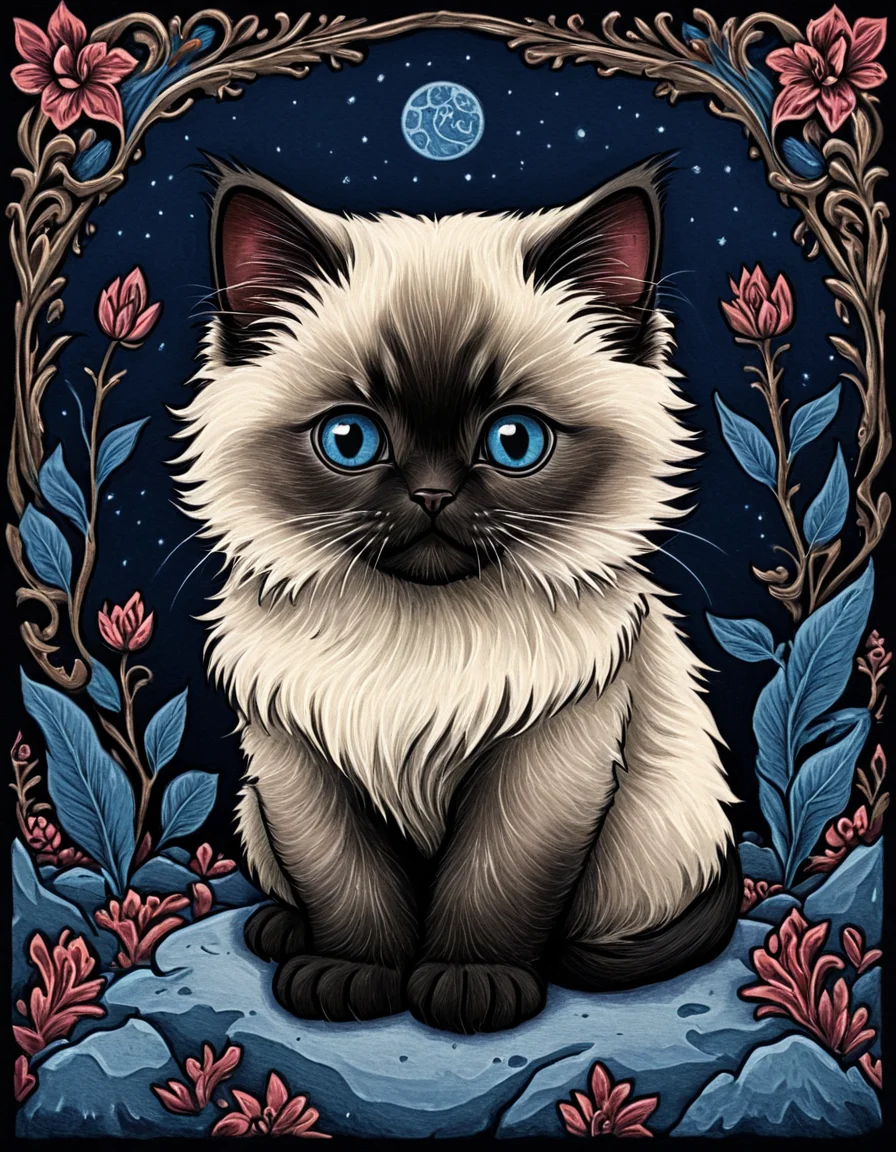 novuschroma81 style himalayan kitten illustration <lora:novuschroma81 style:1>
