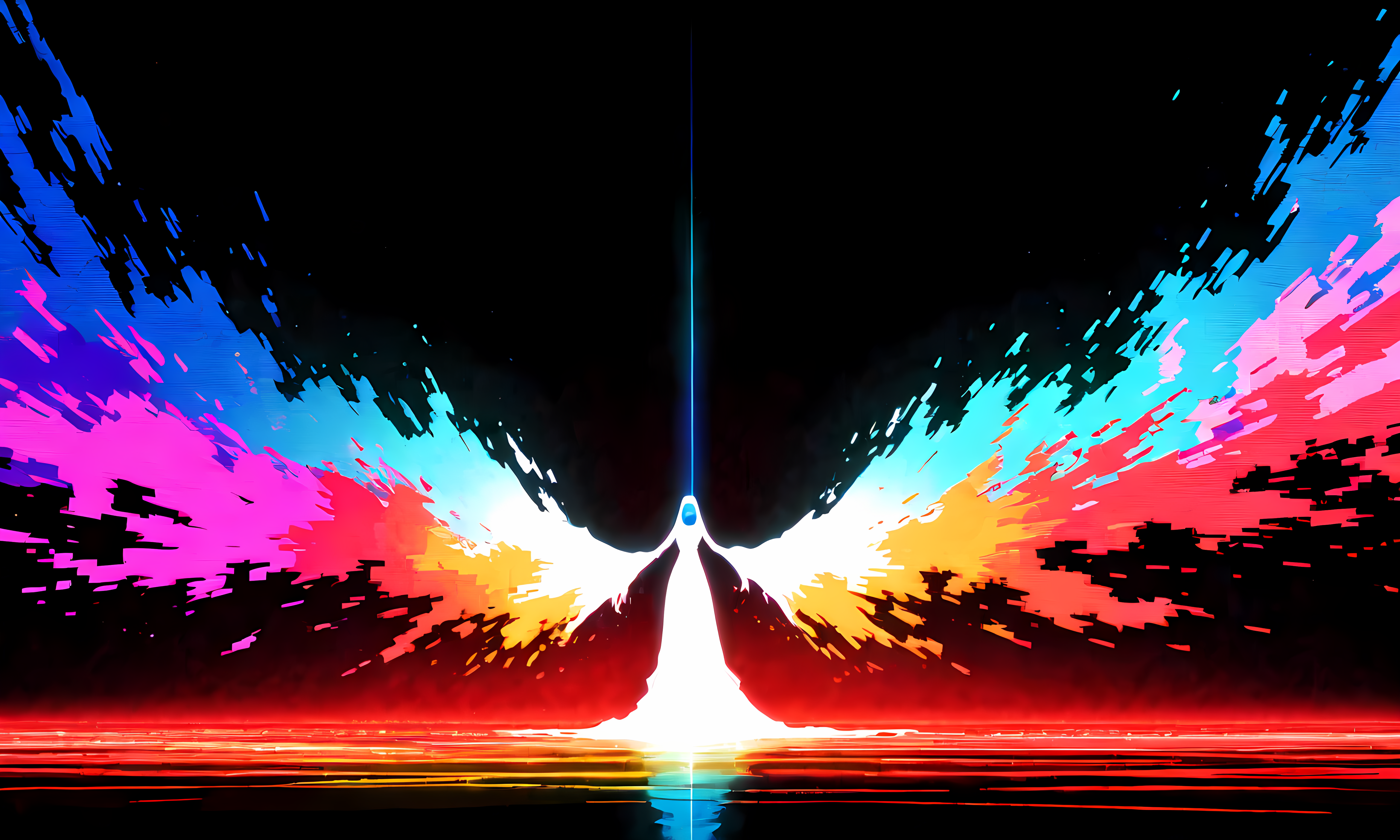 super heavy glitch deinterlaced video effect, VHS aesthetic, ghost images, tertiary high contrast color scheme, balanced composition with random spectrum pixelated splashes, hyper-detailed, cinematic lighting, 8K, ultra textural, master piece

