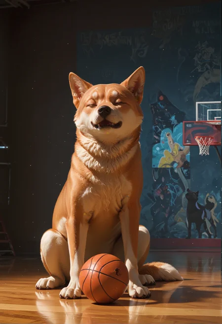 score_9,score_8_up,score_7_up,embedding:zPDXL2, masterpiece,best quality,highly detailed,detailed background, film grain,colorful,Expressiveh,Cinematic Lighting, solo, full body, closed eyes, pokemon \(creature\), no humans, animal, ball, dog, animal focus, basketball, shiba inu<lora:增强\(收藏)\sdxl_lightning_8step_lora.safetensors:1.0:1.0> <lora:增强\(收藏)\Hands XL 4.safetensors:1.0:1.0> <lora:增强\(收藏)\Expressive_H-000001.safetensors:0.6:0.6> <lora:增强\(收藏)\glowneon_xl_v1.safetensors:1.0:1.0> <lora:增强\(收藏)\sinfully_stylish_PONY_0.2.safetensors:0.4:0.4> <lora:Vixon\(收藏)\Vixon's Pony Styles Thermal.safetensors:0.4:0.4>