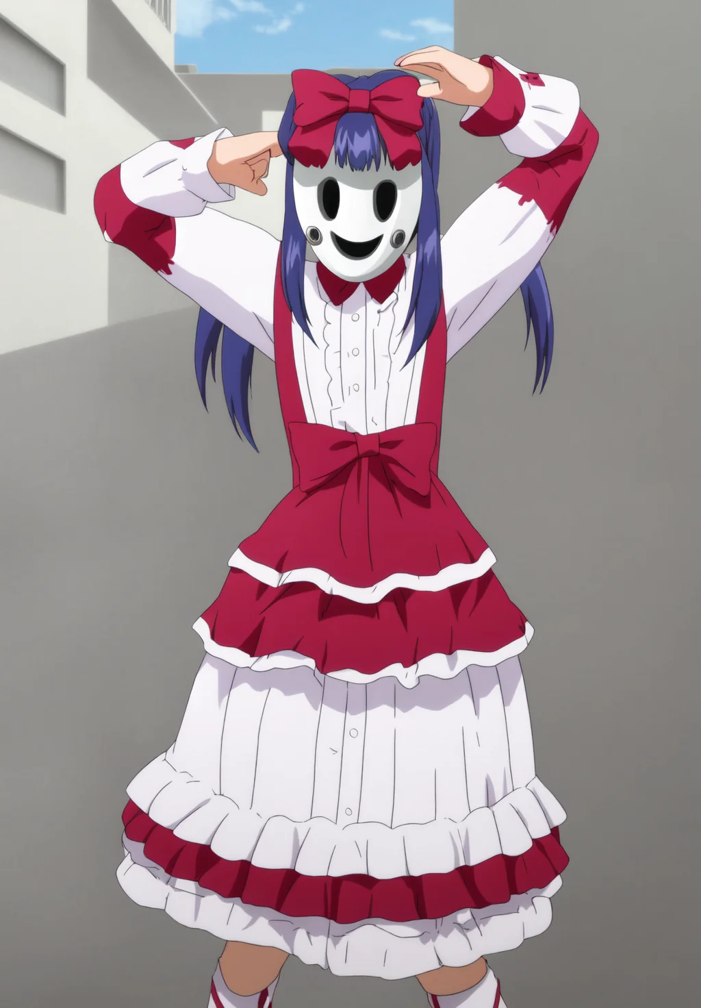 <lora:Ain_mask:0.8>, Ain_mask, 1girl, solo, random pose