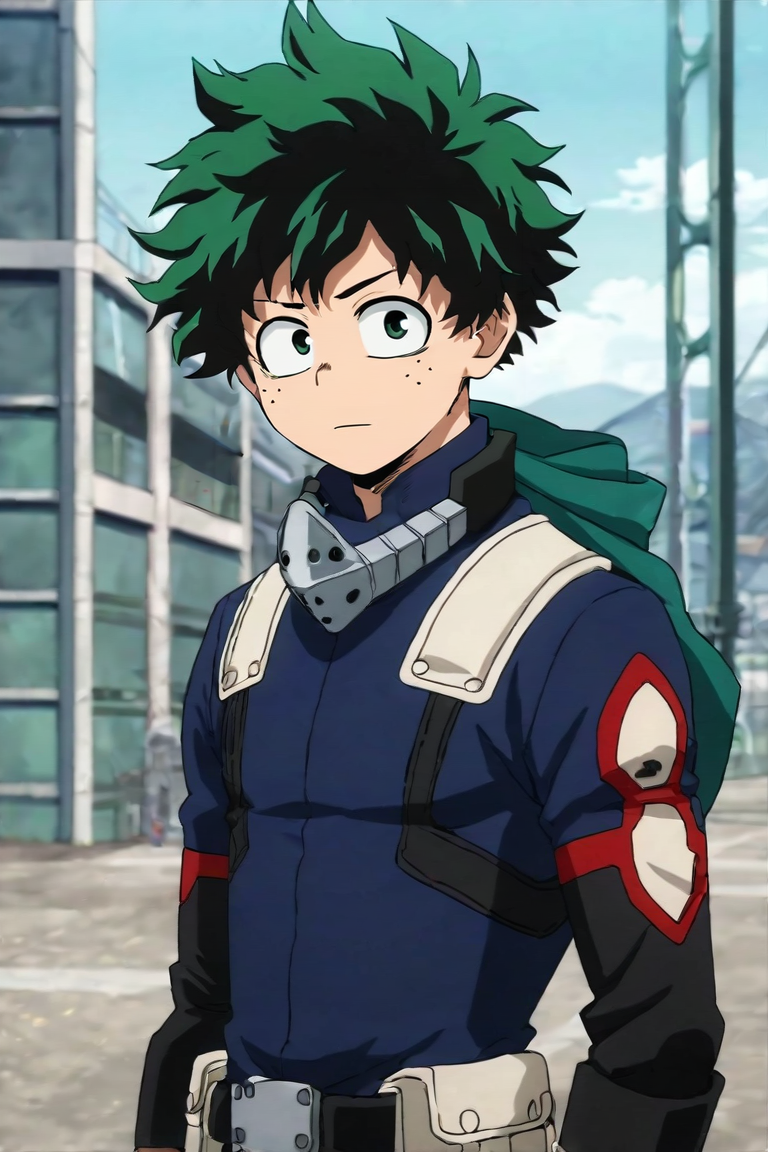 score_9, score_8_up, score_7_up, score_6_up, score_5_up, score_4_up, BREAK source_anime, anime screencap, anime coloring, , looking at viewer, upper body, depth of field, 1boy, solo, male focus, <lora:izuku_midoriya_pony:0.82>, izuku_midoriya, , , thief costume, science fiction xenopunk, , <lora:sdxl_lightning_8step_lora:1>