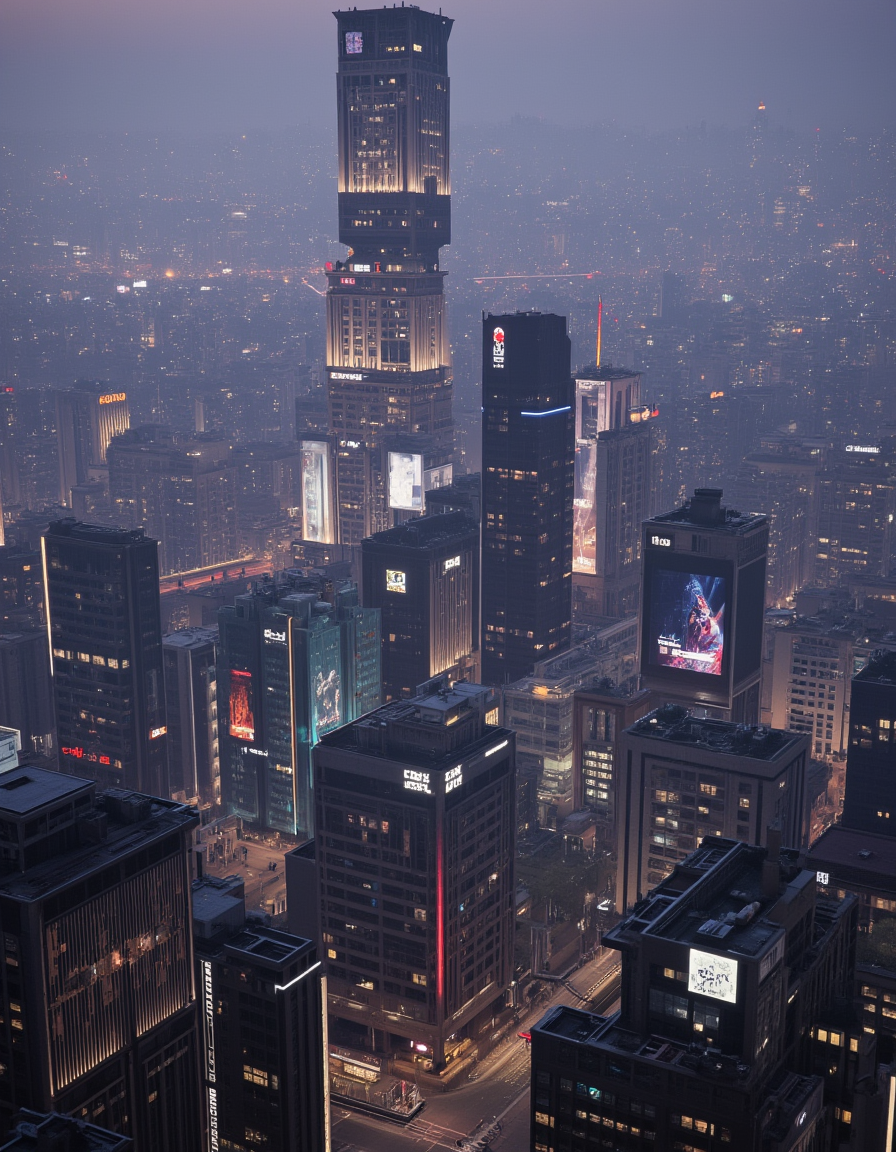 <lora:City_Worlds_01_Effects_fluxc:1> citybkg, cyberpunk, cyberpunk city, design buildings, t1, t2, t3, fantasy, t10, bokeh,