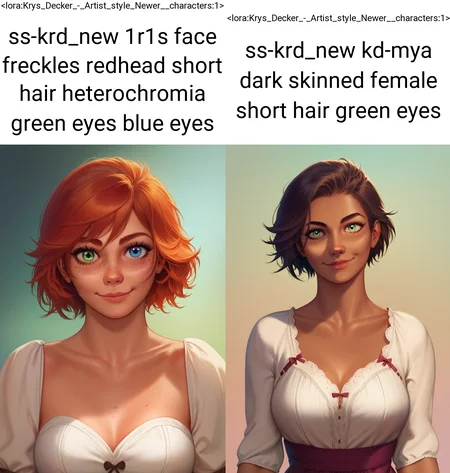 score_9, score_8_up, score_7_up, score_6_up, 1girl, solo, upper body, front view, smiling, gradient background, dress, looking at viewer,
<lora:Krys_Decker_-_Artist_style_Newer__characters:1>