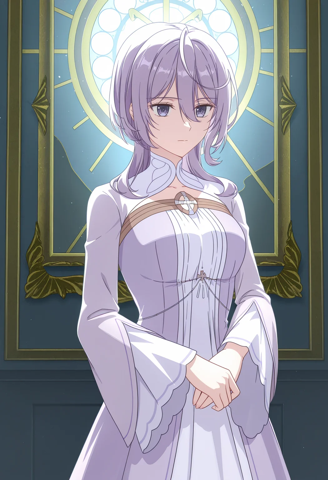 <lora:Philia Adenauer_illustrious-000046:1>,
Philia ADENAUER,solo,dress,long sleeves,purple dress,closed mouth,wide sleeves
