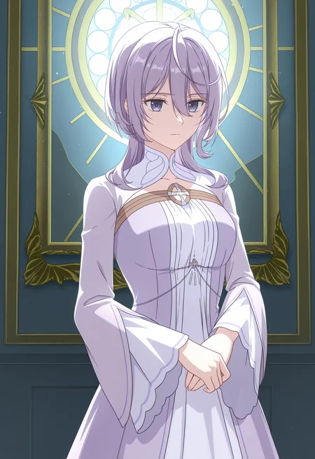 <lora:Philia Adenauer_illustrious-000046:1>,
Philia ADENAUER,solo,dress,long sleeves,purple dress,closed mouth,wide sleeves