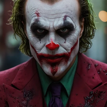 cinematic film still of <lora:Cinematic Hollywood Film v2:1> perfect eyes, colorful
Epic Creative Scene a man dressed as the modern joker with a bloody face Cinematic Hollywood Film Style, shallow depth of field, vignette, highly detailed, high budget, bokeh, cinemascope, moody, epic, gorgeous, film grain, grainy