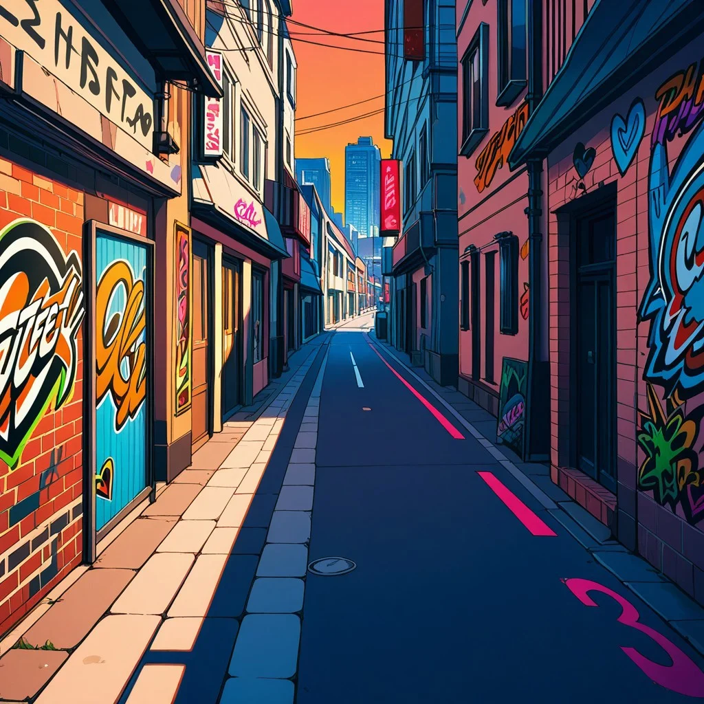 City street, graffiti, City Street Background, Hip Hop themed background,